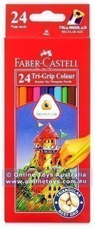 Faber-Castell - Tri-Grip Colour Pencils - 24 Colours