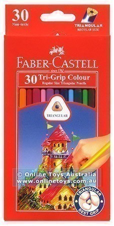 Faber-Castell - Tri-Grip Colour Pencils - 30 Colours