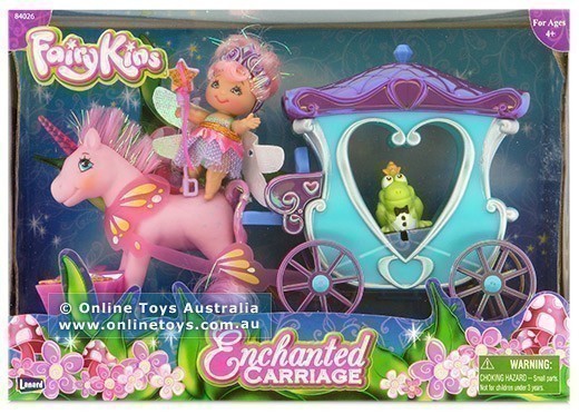 Fairykins - Enchanted Carriage - with Pink Unicorn