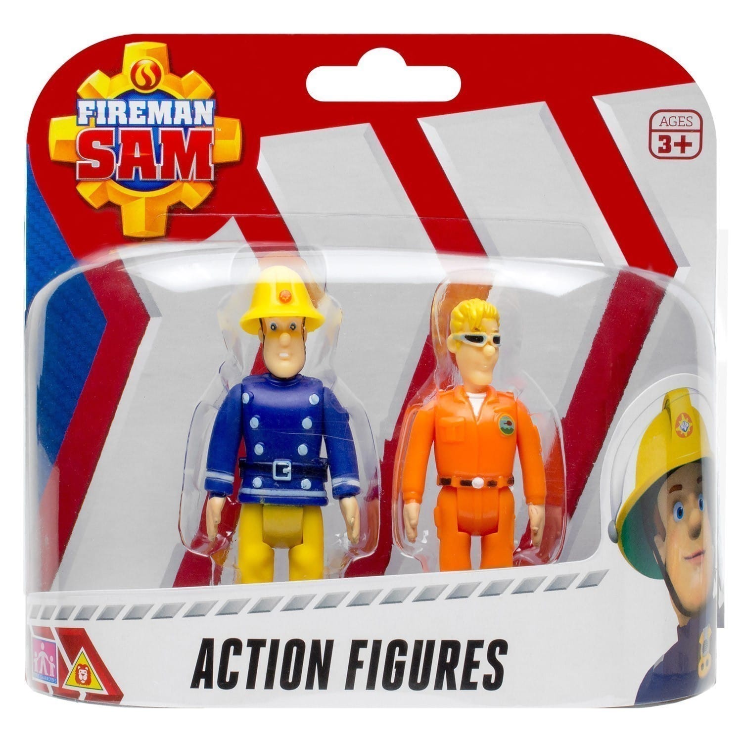 Fireman Sam - Action Figures Twin Pack - Normal Sam & Normal Tom