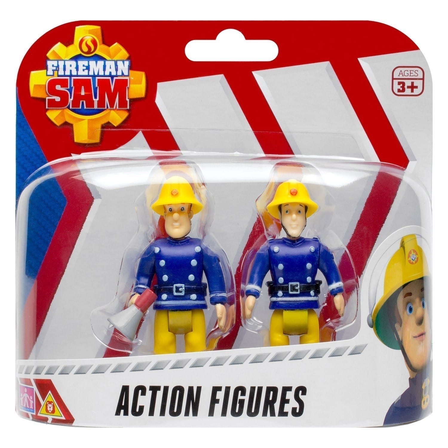 Fireman Sam - Action Figures Twin Pack - Sam With Megaphone & Elvis