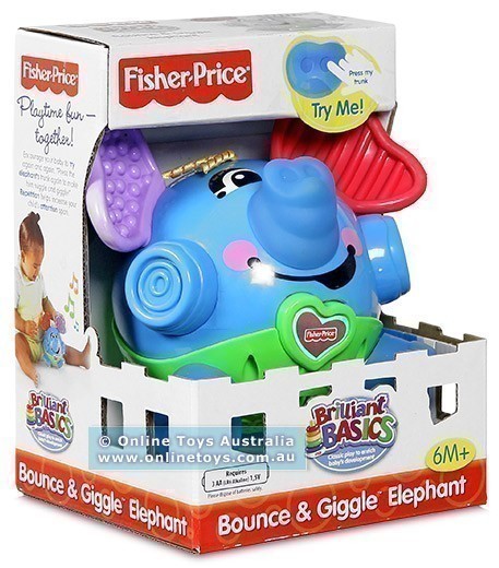 Fisher Price - Brilliant Basics - Bounce and Giggle Elephant
