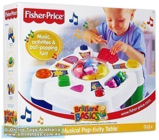 Fisher Price Brilliant Basics - Musical Pop-tivity Table - Box