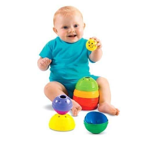 Fisher Price - Brilliant Basics - Stack and Roll Cups at Play