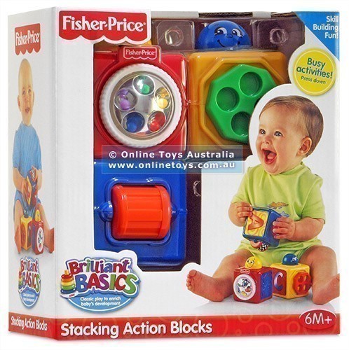Fisher Price Brilliant Basics - Stacking Action Blocks