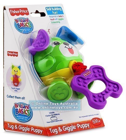 Fisher Price - Brilliant Basics - Tug and Giggle™ Puppy