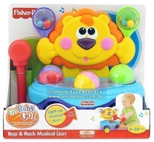 Fisher Price - Go Baby Go - Bop and Rock Musical Lion