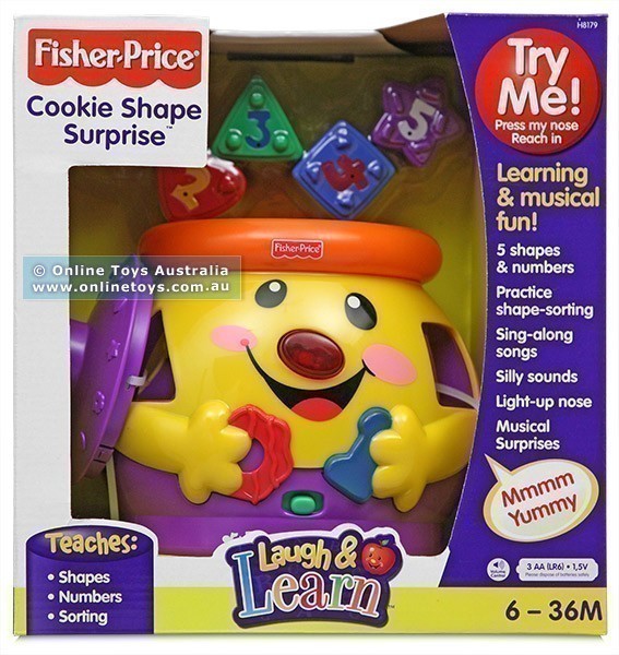 Fisher Price - Laugh and Learn - Cookie Shape Surprise - Yellow