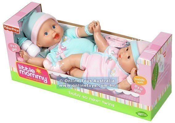 Fisher Price - Little Mommy - Baby So New Twins (Two Girls)