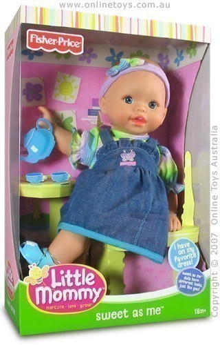 Fisher Price - Little Mommy - Sweet as Me - Denim Dress Doll