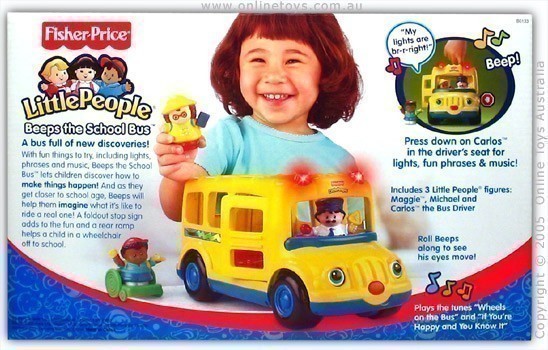 Fisher Price Little People - Beeps The School Bus - Back