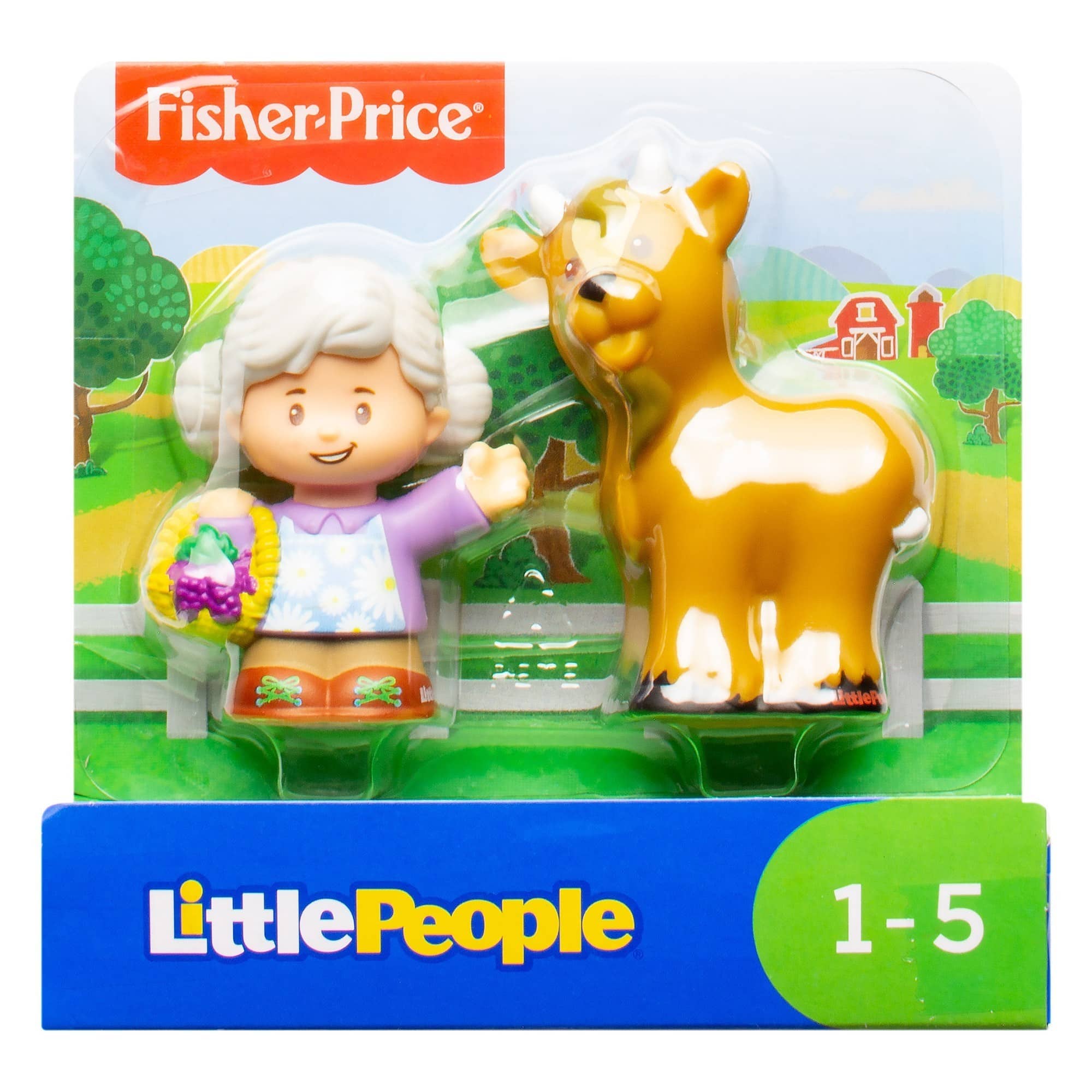Fisher Price - Little People Figures - Grandma Helen and Goat