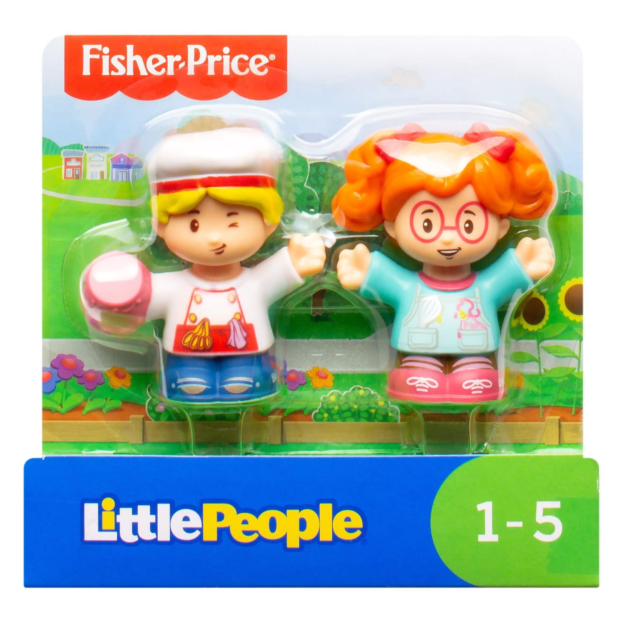 Fisher Price - Little People Figures - Pastry Chef Tia and Sofie