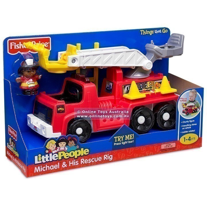 Fisher Price - Little People - Michael & His Rescue Rig
