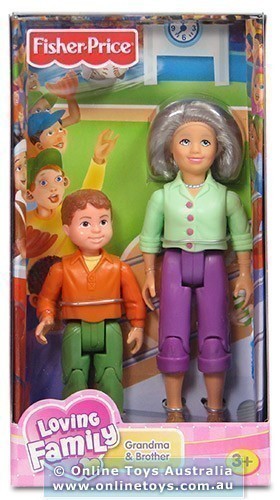 Fisher Price - Loving Family - Grandma and Brother Dolls