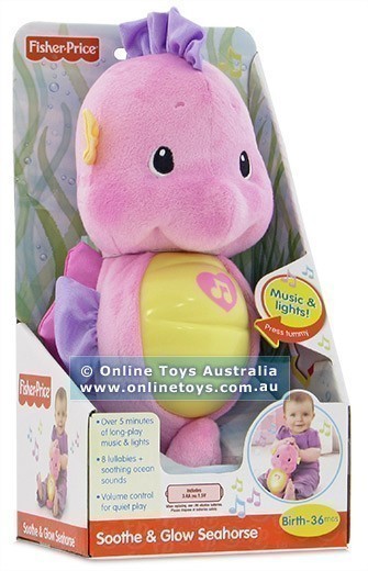 Fisher Price - Ocean Wonders - Soothe and Glow Seahorse - Pink