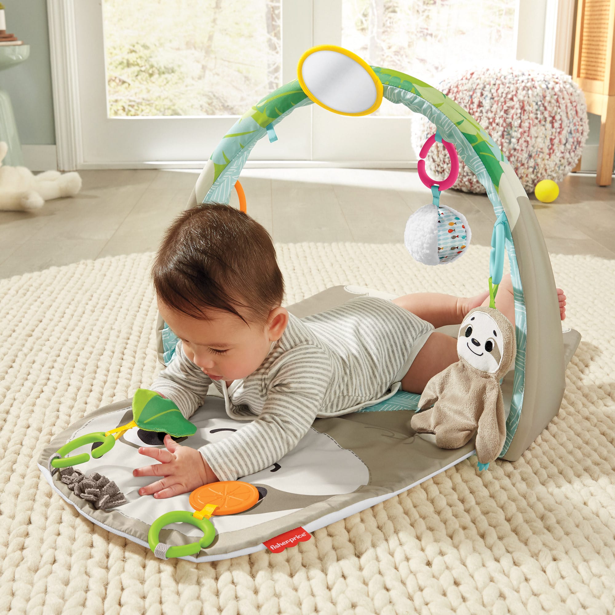 Fisher Price - Ready To Hang Sensory Sloth Gym