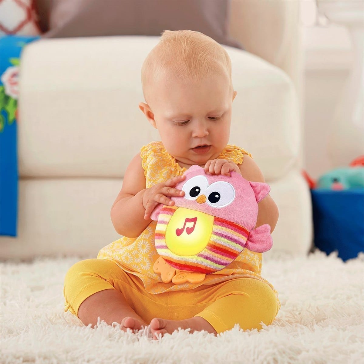 Fisher Price - Soothe and Glow Owl - Pink
