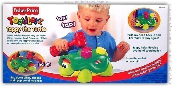 Fisher Price Toddlerz - Tappy The Turtle - Back