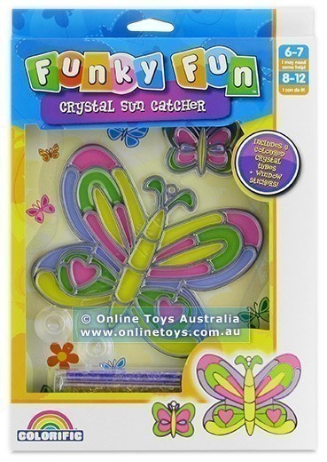 Funky Fun Crystal Sun Catcher - Butterfly