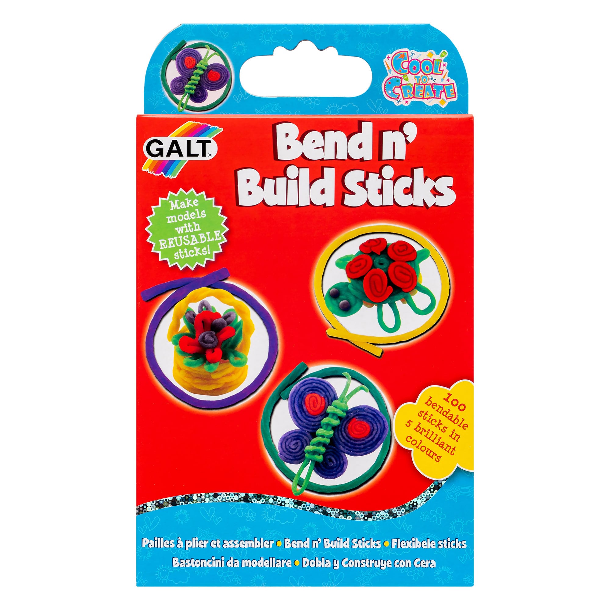 Galt - Bend N' Build Sticks - 100 Pieces