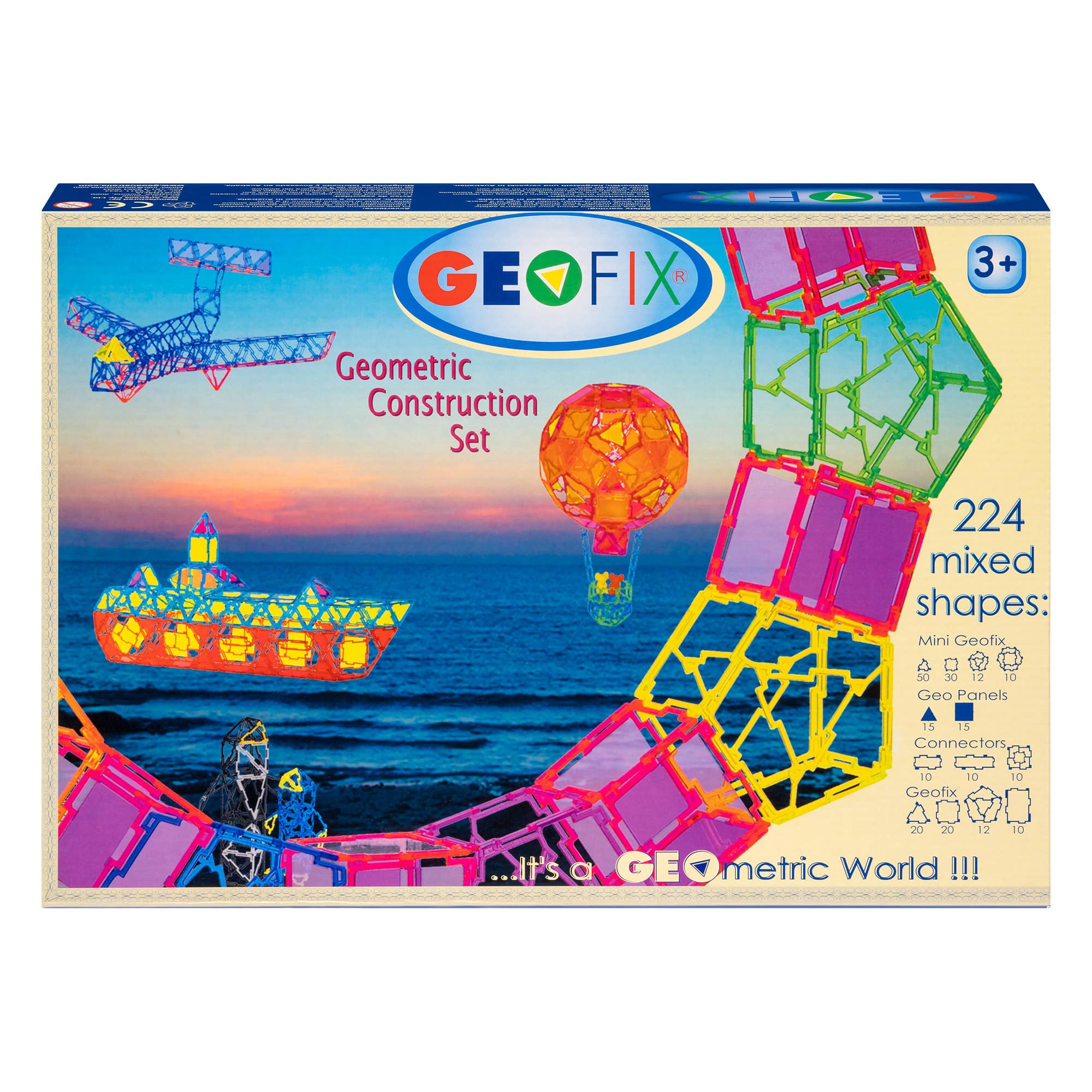 GEOFIX - 224 Piece Geoshapes Gift Pack