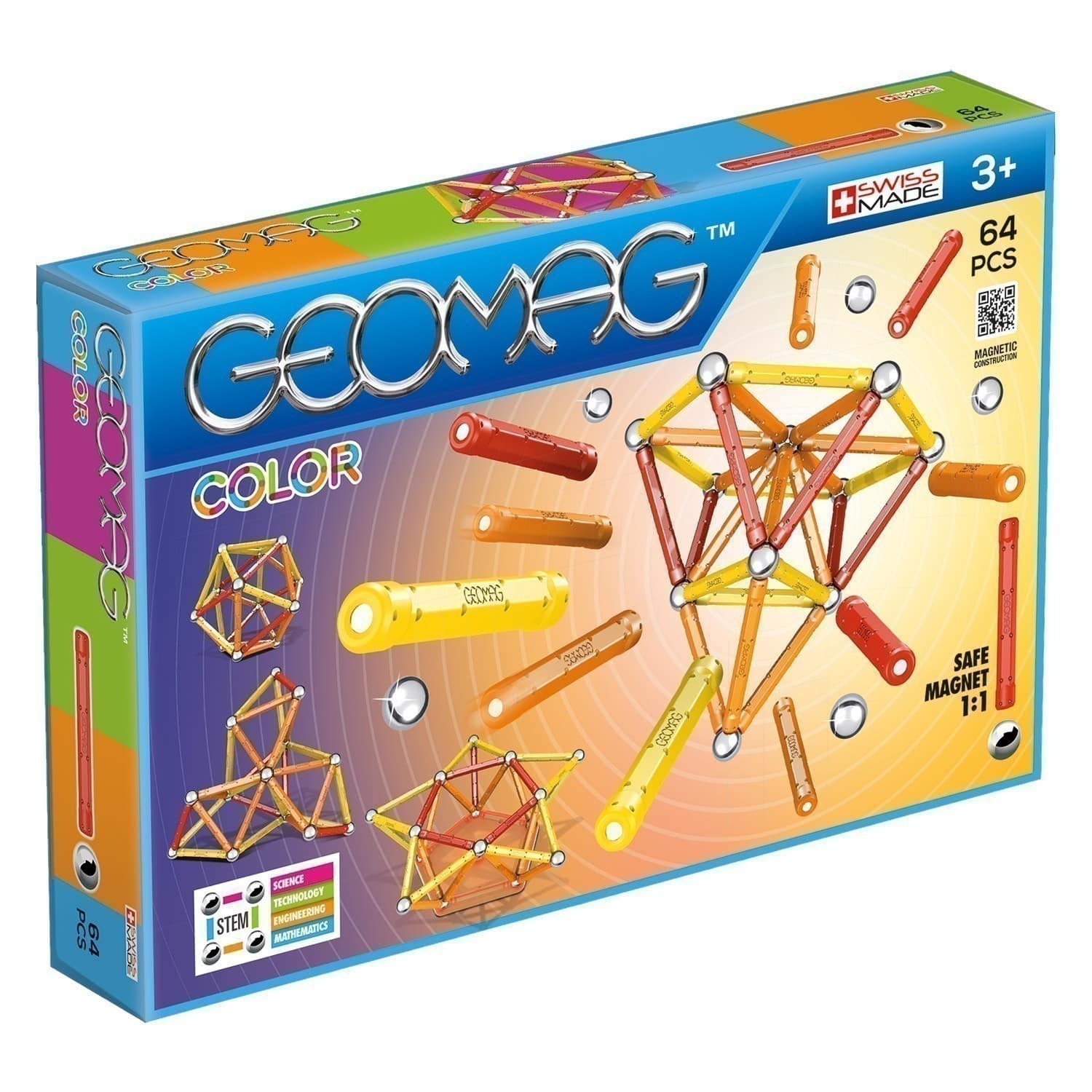 Geomag - Colour - 64 Piece Set