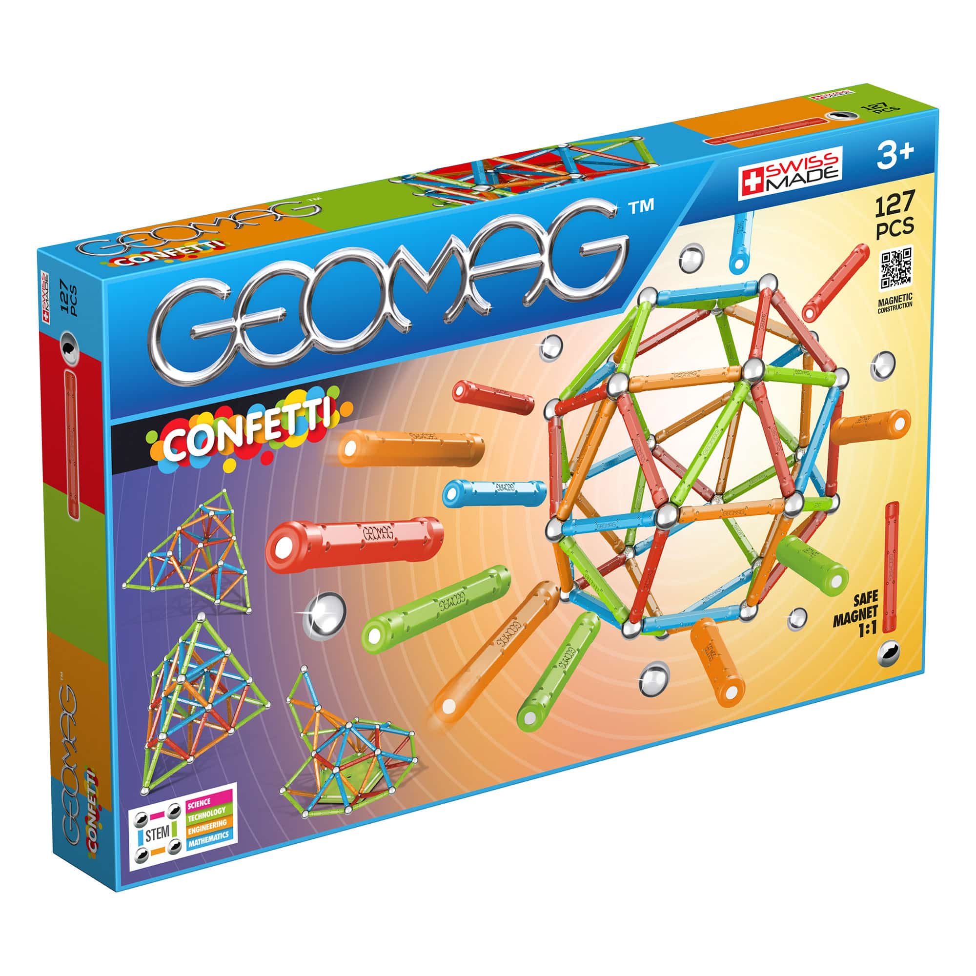 Geomag - Confetti - 127 Piece Set