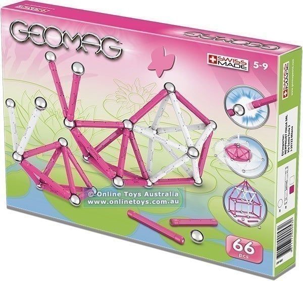 Geomag - Kids Colour Girls - 66 Piece Set