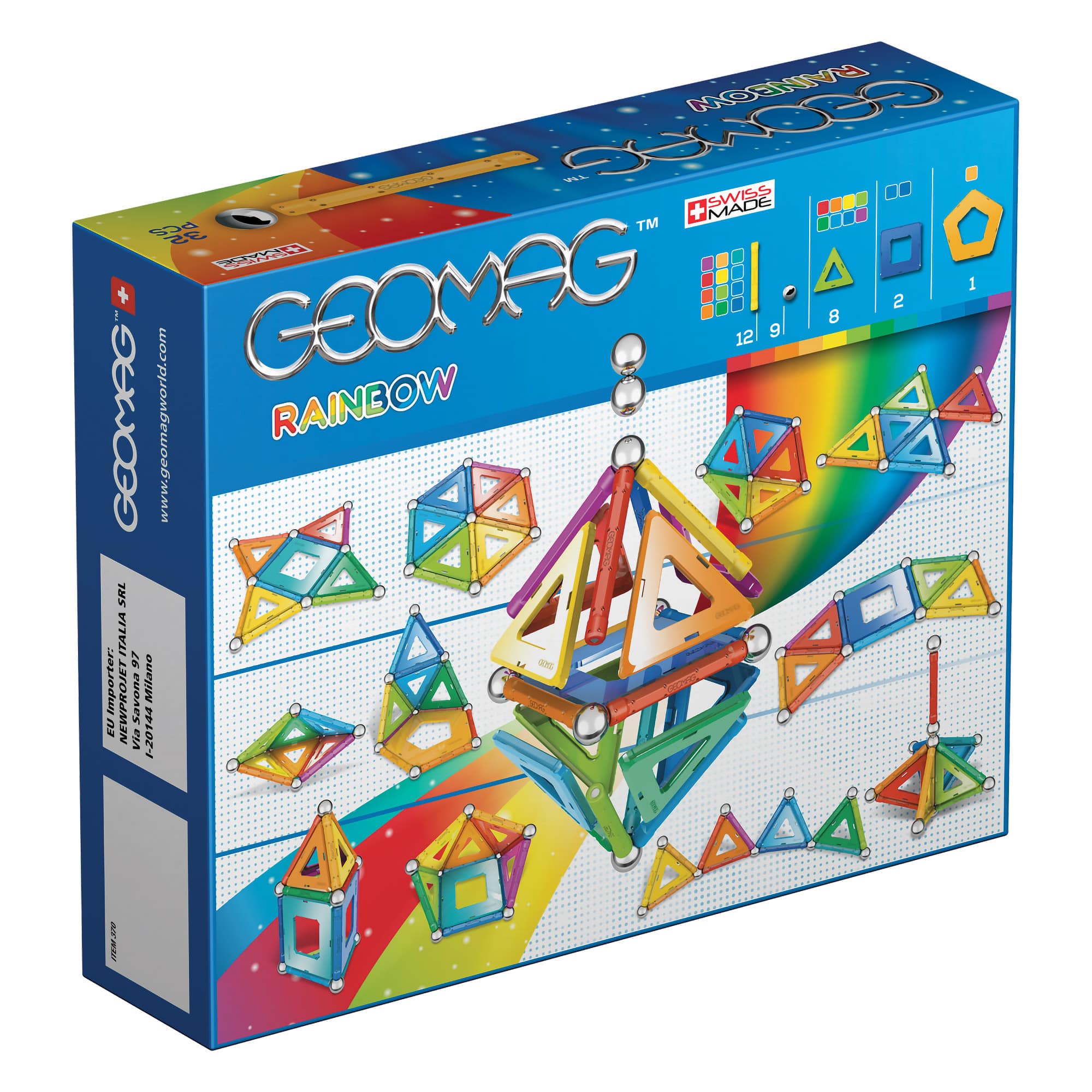 Geomag - Rainbow - 32 Piece Set