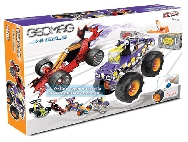 Geomag - Wheels Race Large - 62 Piece Set