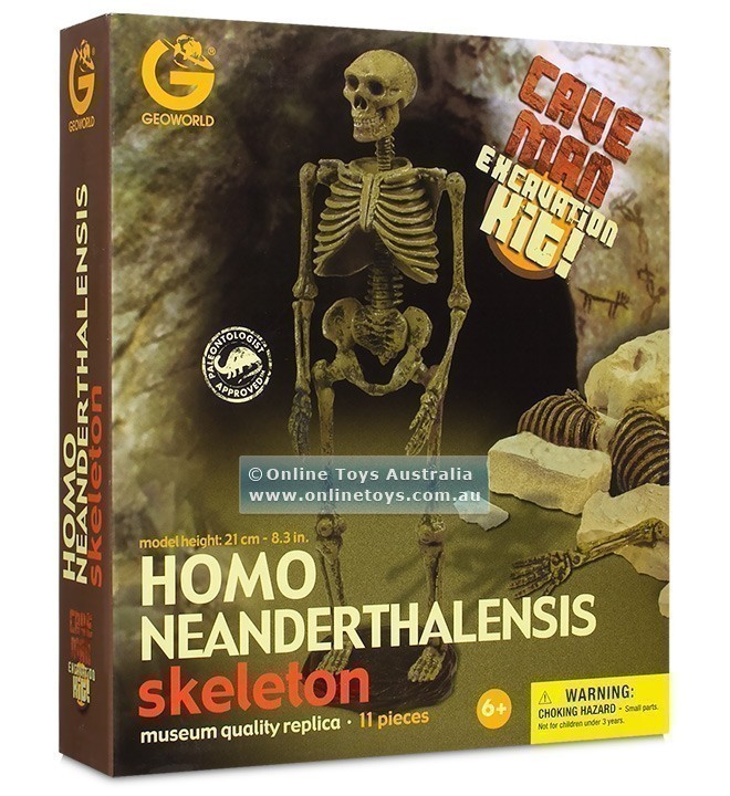 Geoworld - Excavation Kit - Homo Neanderthalensis Skeleton