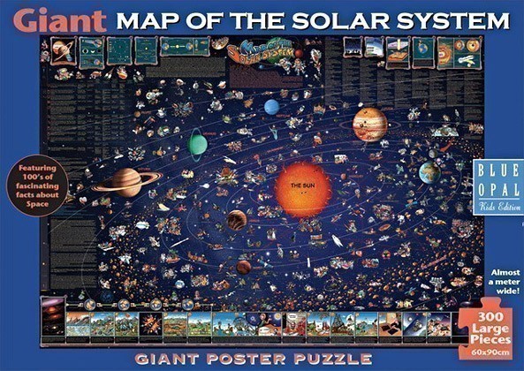 Giant Solar System Puzzle - 300 Jigsaw Pieces - Close Up