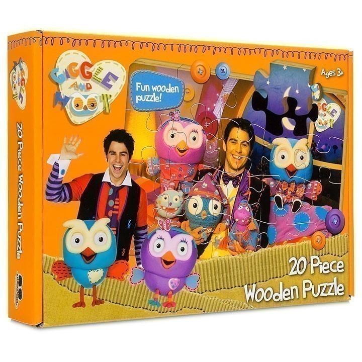 Giggle and Hoot - 20 Piece Wooden Puzzle - Jimmy And The Gang