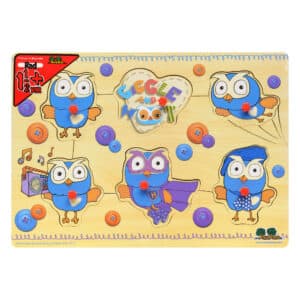 Giggle & Hoot - 6 Piece Peg Puzzle - Numbers