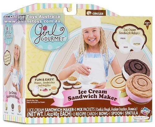 Girl Gourmet Ice Cream Sandwich Maker - Circle Shape
