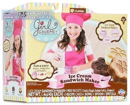 Girl Gourmet Ice Cream Sandwich Maker - Flower Shape