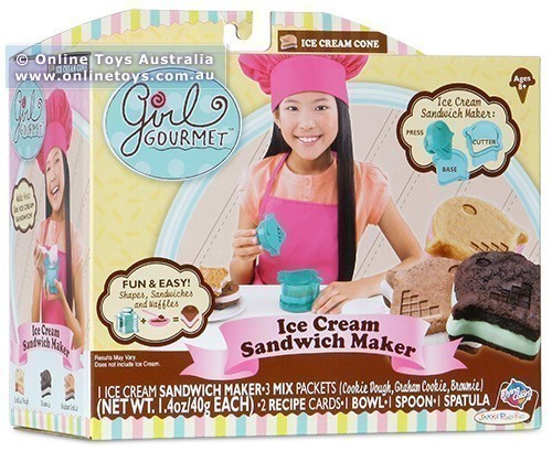 Girl Gourmet Ice Cream Sandwich Maker - Ice Cream Cone Shape