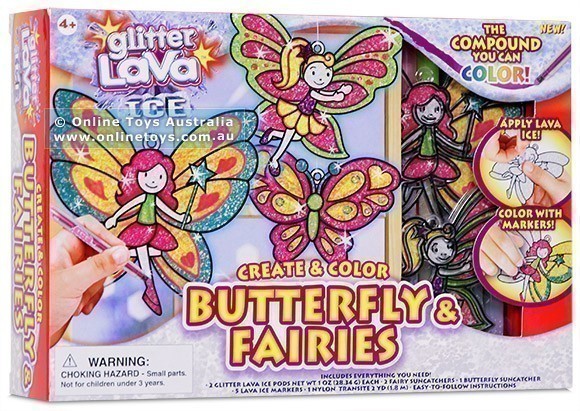 Glitter Lava Ice - Butterfly and Fairies