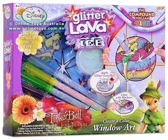 Glitter Lava Ice - Disney Fairies - Window Art