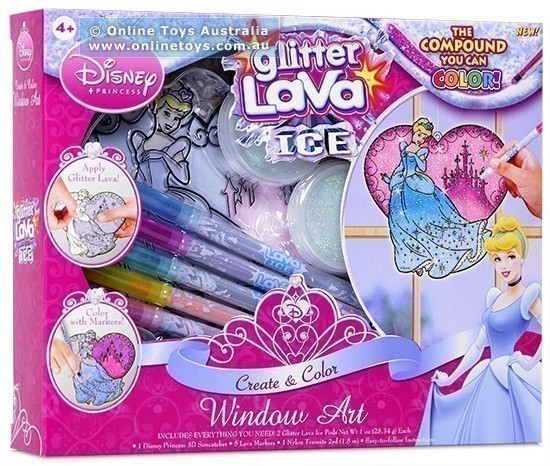 Glitter Lava Ice - Disney Princess - Window Art