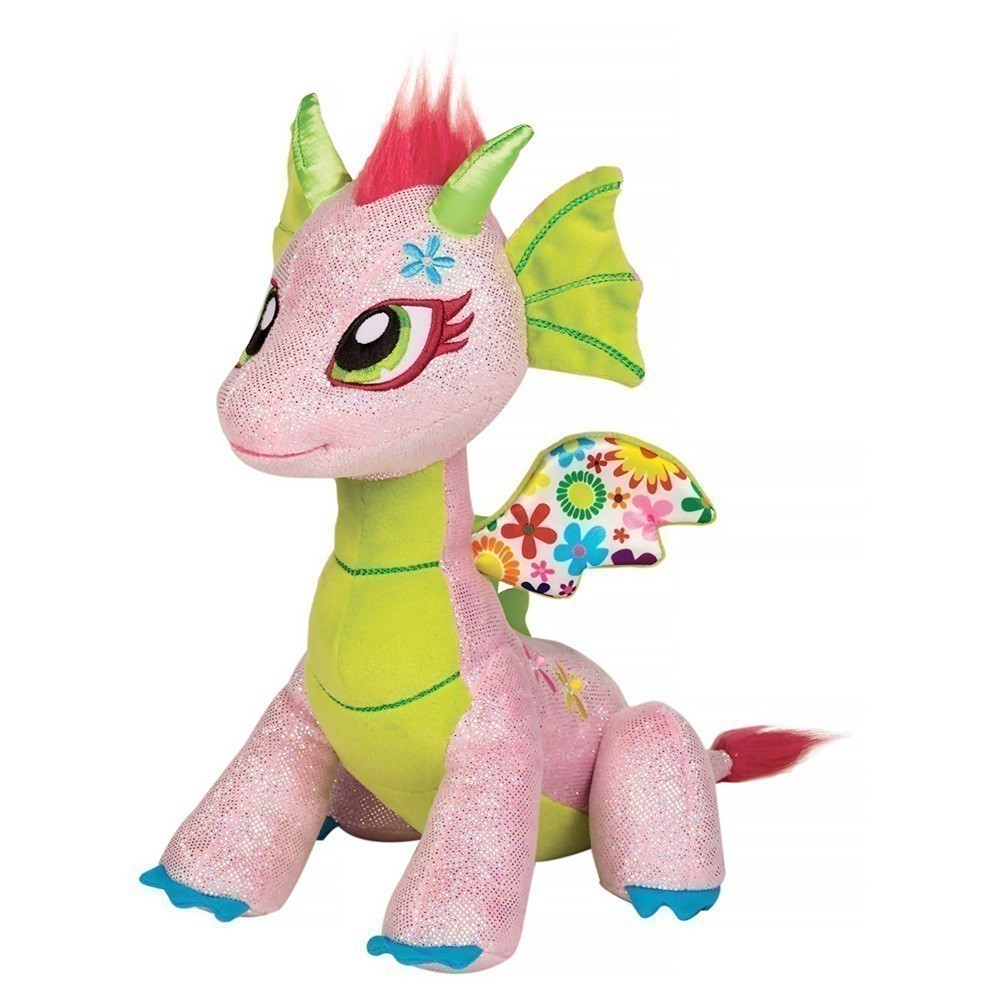 GlitterShine Dragons - 25cm Plush - Glimmer Flora