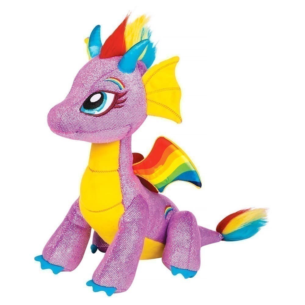 GlitterShine Dragons - 25cm Plush - Rainbow Glow