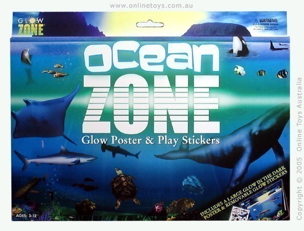 Glow Zone Ocean - Glow Poster and Play Stickers Pack