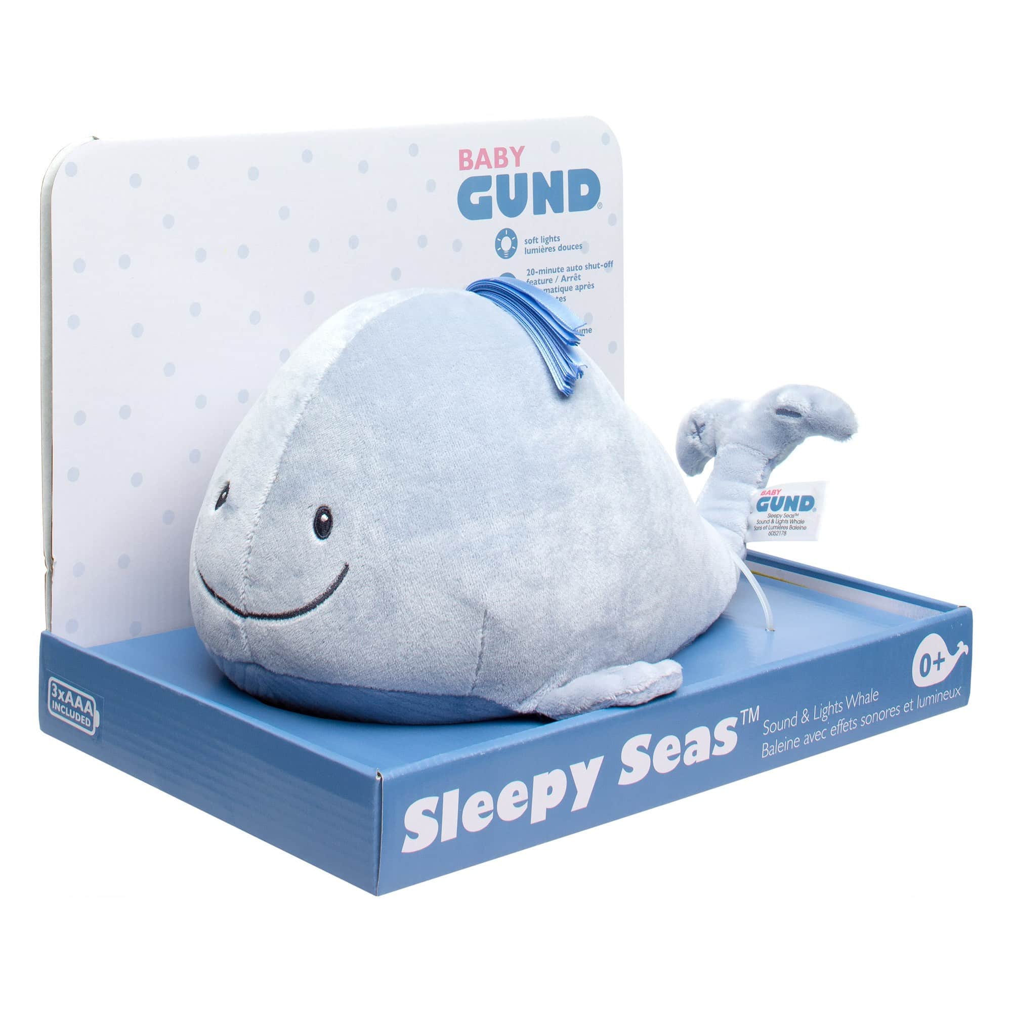 Gund - Sleepy Seas Sound & Lights Whale