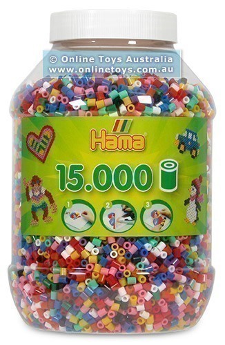 Hama 15000 Bold Coloured Bead Tub Mix