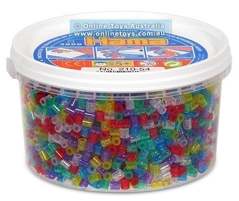 Hama 3000 Glitter Bead Tub Mix