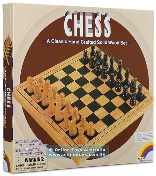 Hand Crafted Solid Wood Chess Set