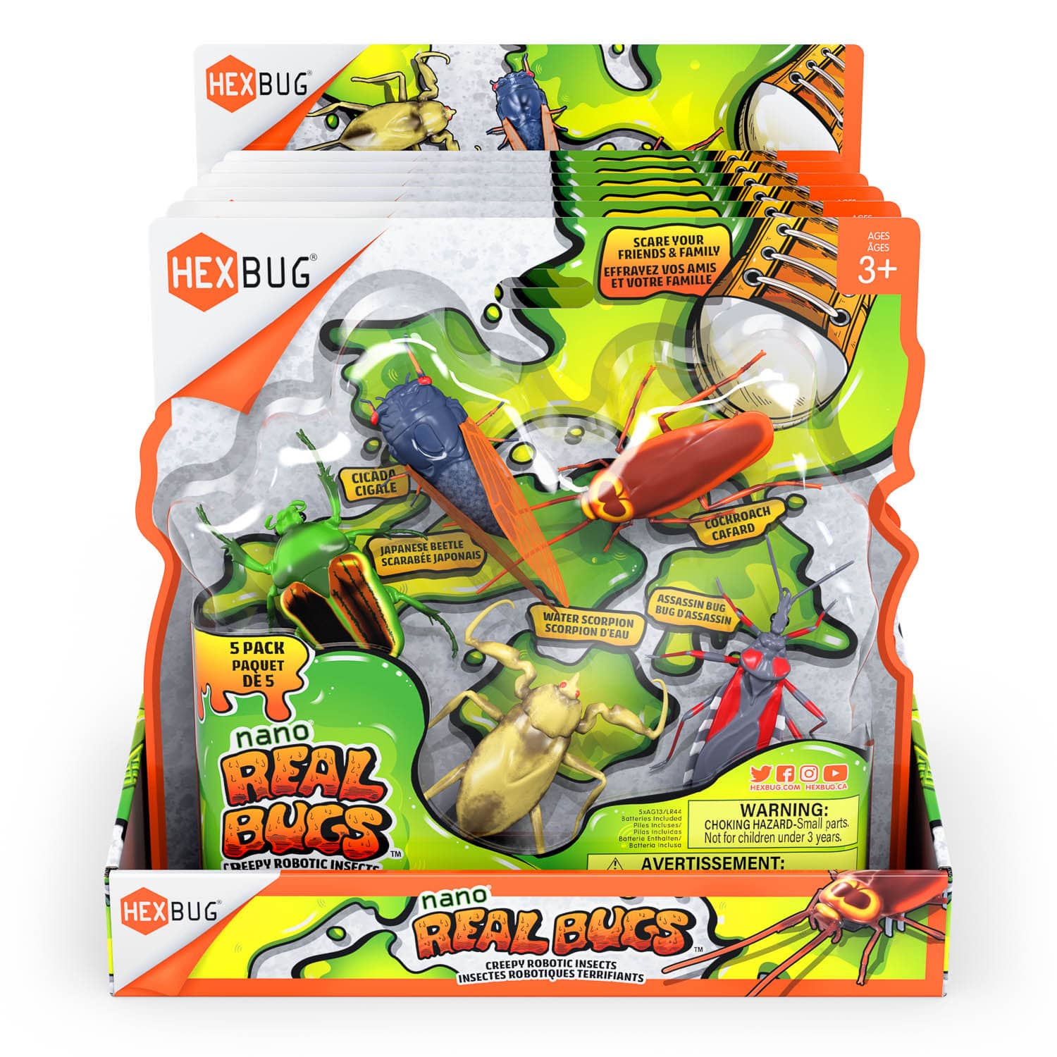 HEXBUG -Real Bugs Nanos 5-Pack