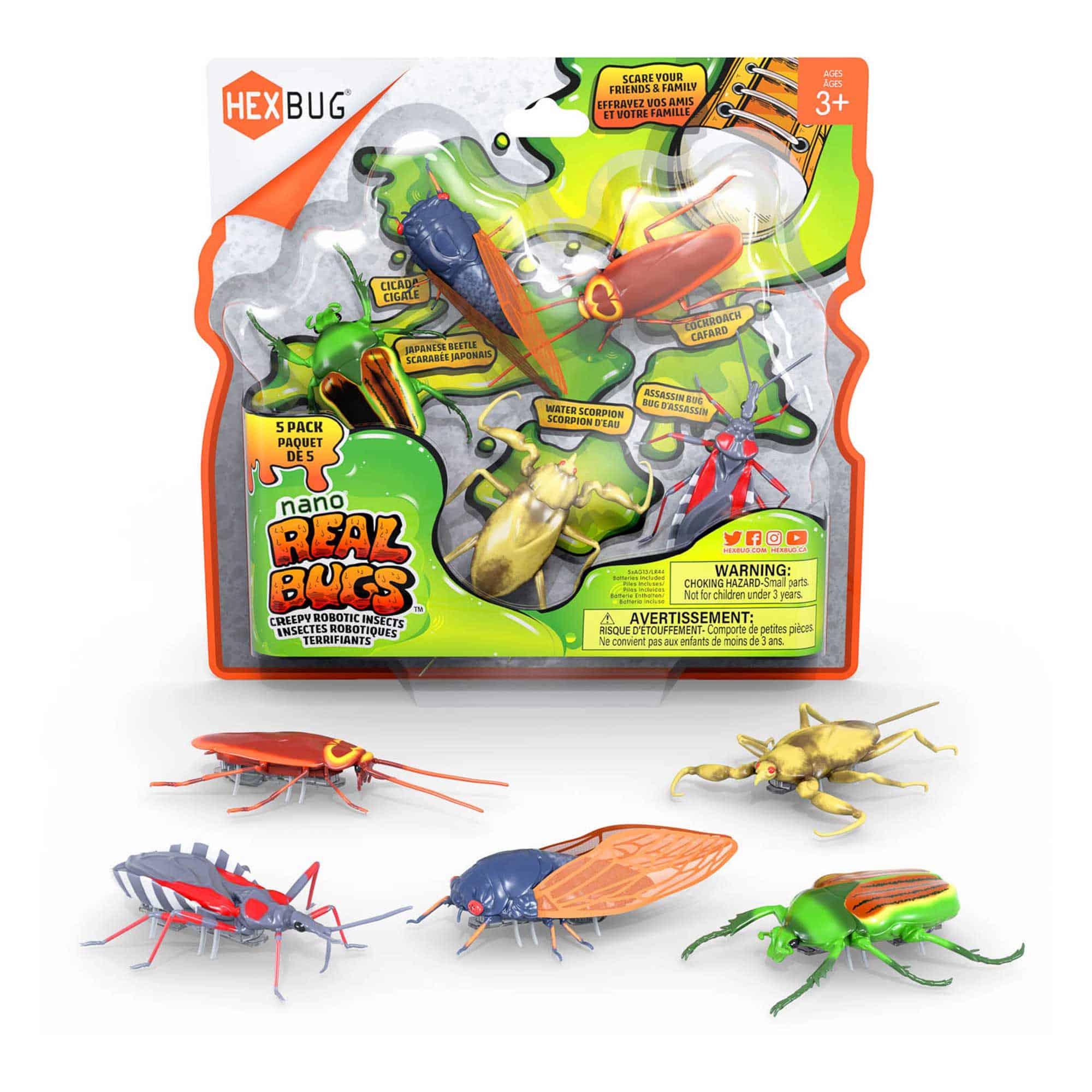 HEXBUG -Real Bugs Nanos 5-Pack